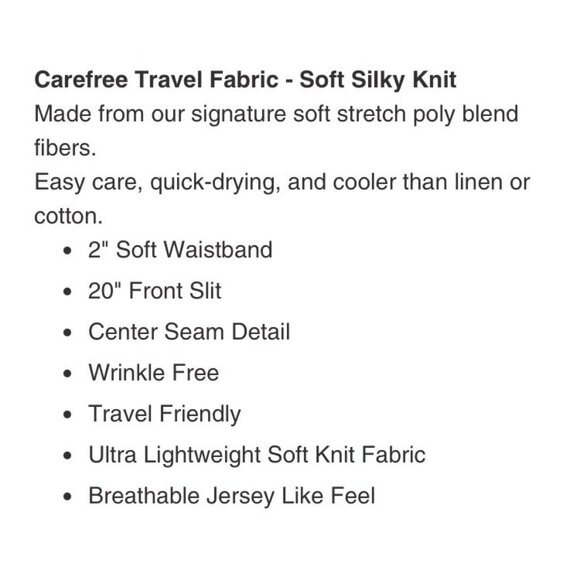 Clara Sunwoo Women's L Black Palazzo Pants Front Slits Soft Stretch Knit - Picture 6 of 9